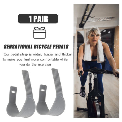 Adjustable Spinning Bike Pedal Straps – Zipper Toe Pedals, Footrest Clips for Exercise & Cycling Gym Foot Support