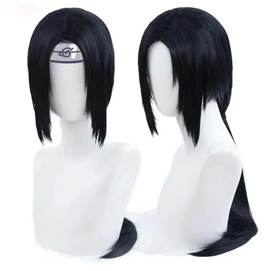 Anime Uchiha Itachi Cosplay Wig – Long Straight Black Heat-Resistant Synthetic Hair