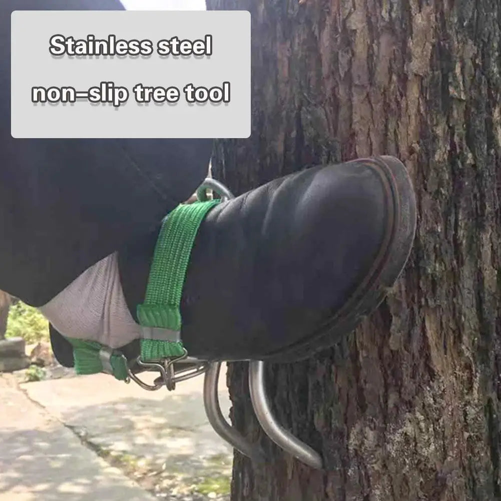 Tree Climbing Spikes – 304 Steel Climbing Shoes for Hunting, Observation, and Fruit Picking, Easy to Use
