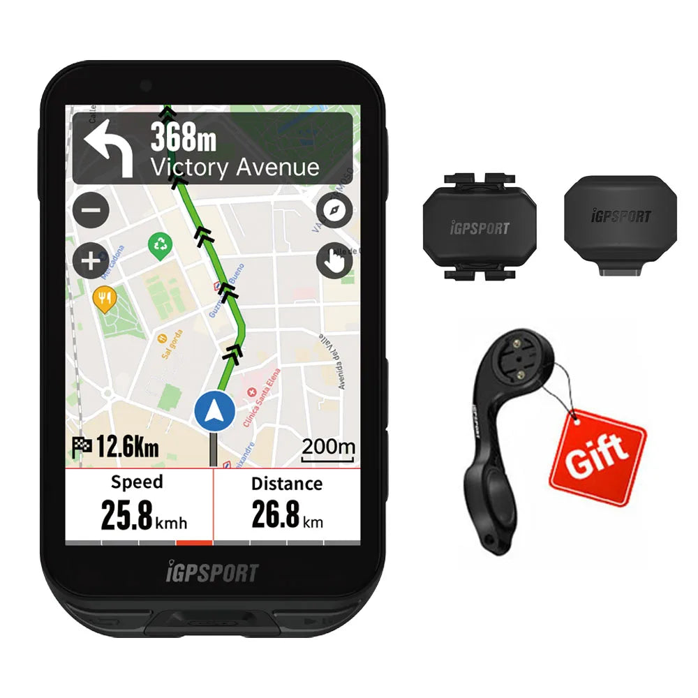 iGPSPORT iGS800 Touchscreen Bike Computer - Professional GPS, Map Navigation, WiFi, ANT+, 50H Battery Life