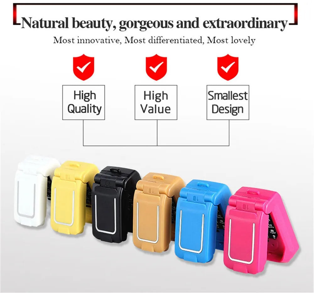 Mini Flip Mobile Phone for Kids – J9 Smallest Clamshell Phone with Bluetooth Dialer & Magic Voice Handsfree Earphone