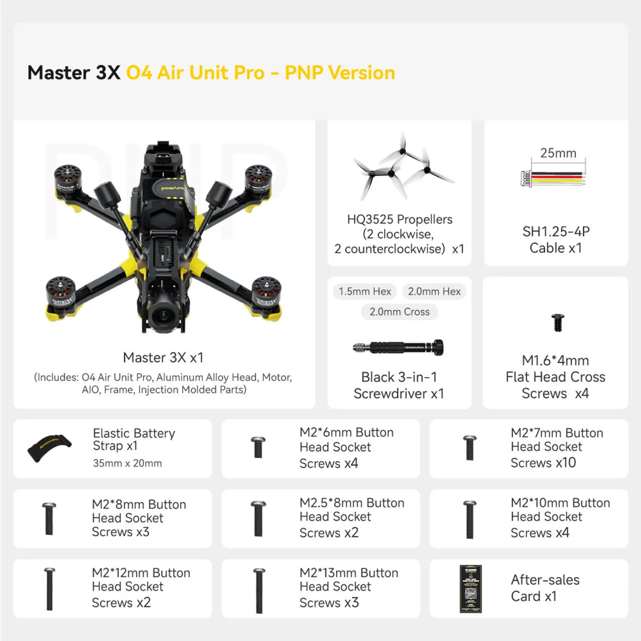 SpeedyBee Master 3X Modular FPV Drone – O3/O4 Pro HD Digital VTX for Freestyle & Racing