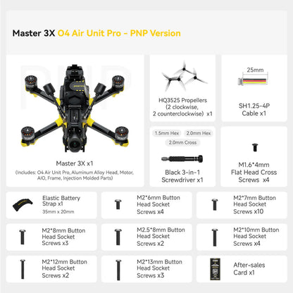 SpeedyBee Master 3X Modular FPV Drone – O3/O4 Pro HD Digital VTX for Freestyle & Racing