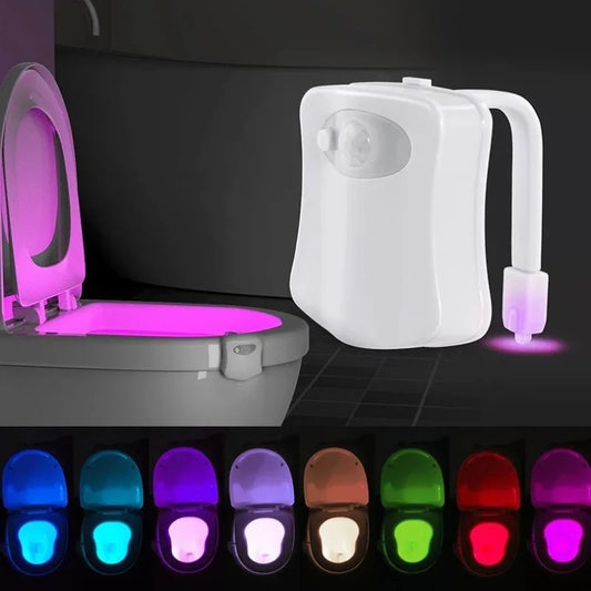 16-Color Motion-Sensing Toilet Night Light – LED Toilet Seat Light with Motion Sensor