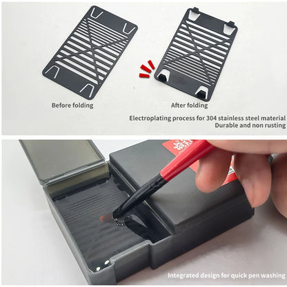 Portable Wet Palette for Acrylic Painting: Keeps Paint Wet for Miniatures & Models