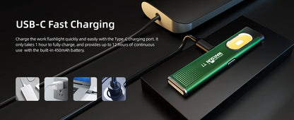 Warsun T7 LED Keychain Flashlight – 650Lm Mini Portable Torch with Magnet