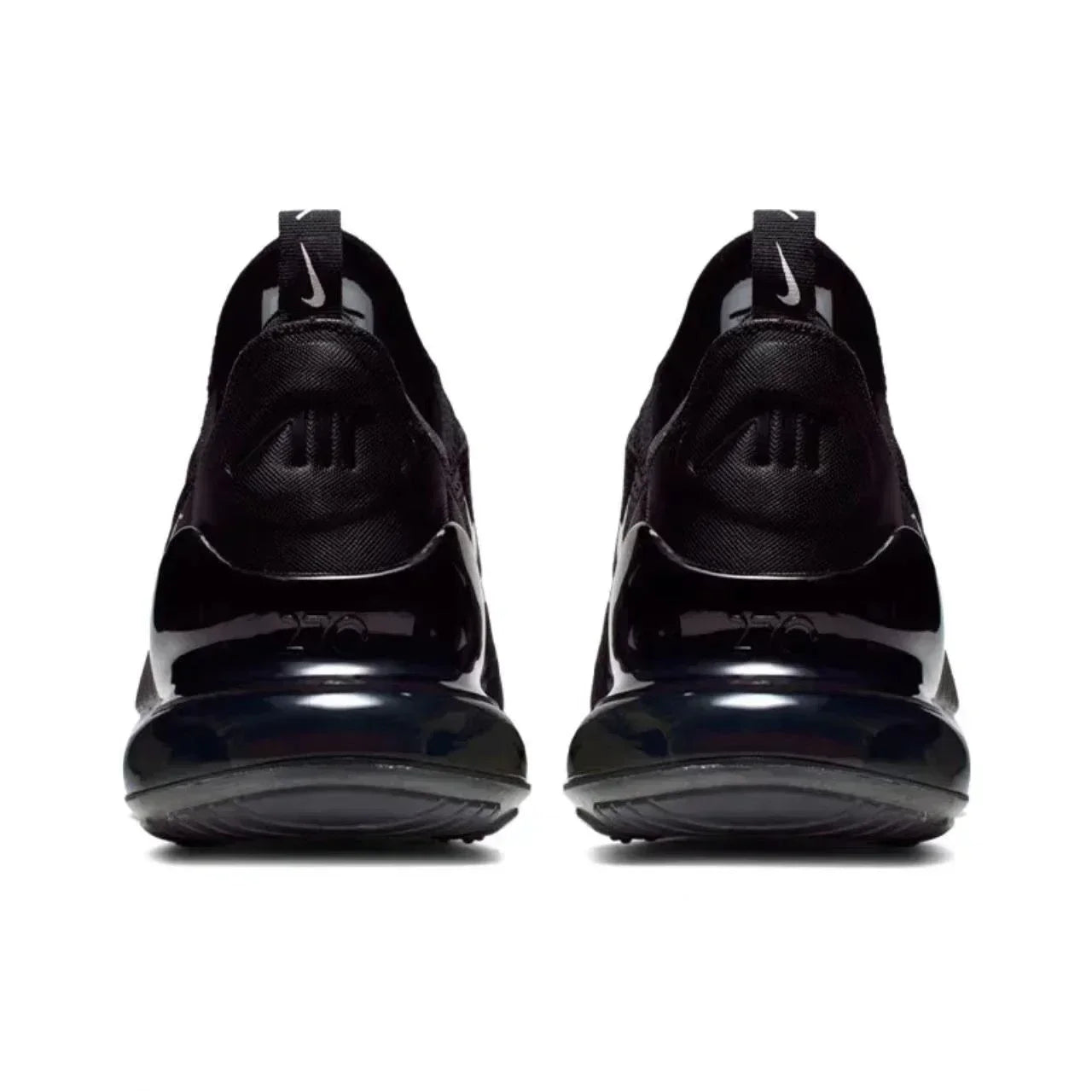 Nike Air Max 270 Running Shoes – Mesh, Shock Absorption, Non-Slip, Abrasion Resistant, Unisex Black & White Low Top