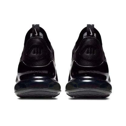 Nike Air Max 270 Running Shoes – Mesh, Shock Absorption, Non-Slip, Abrasion Resistant, Unisex Black & White Low Top