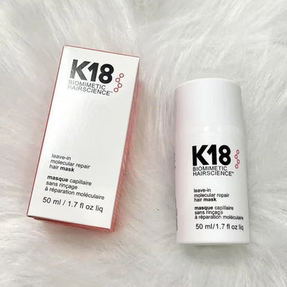 K18 Leave-In Molecular Repair Hair Mask – Deep Conditioning Keratin Treatment for Smooth, Healthy Hair (50ml/150ml)