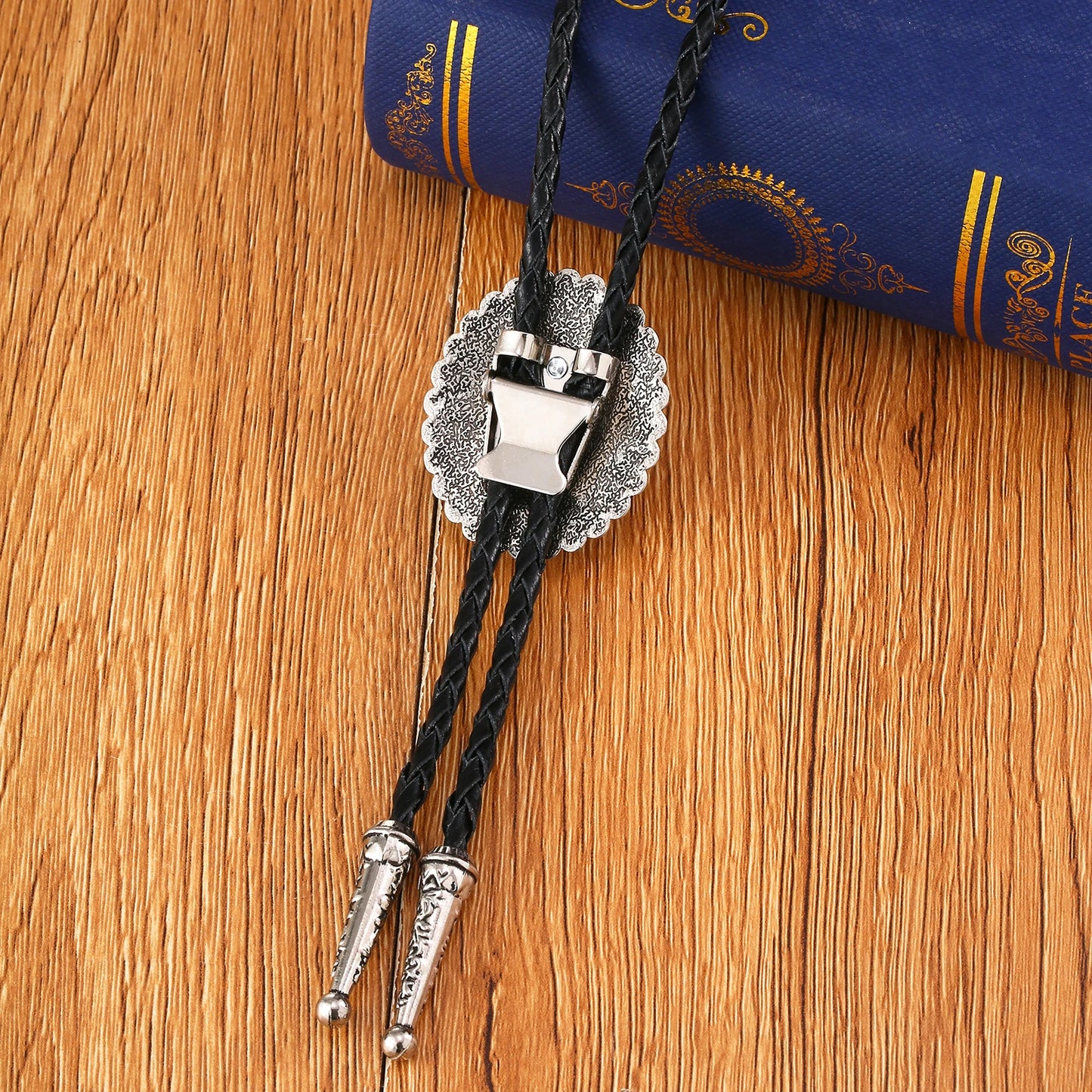 Ethnic Wind Sunflower Turquoise Bolo Tie – Western Style Neckwear