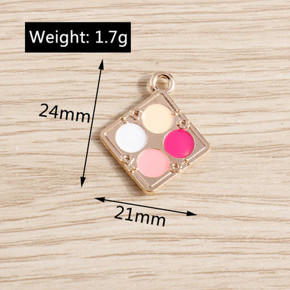 10PCS Cute Enamel Lips & Lipstick Charms – Pendants for Jewelry Making, Earrings, Necklaces & Bracelets DIY Crafts