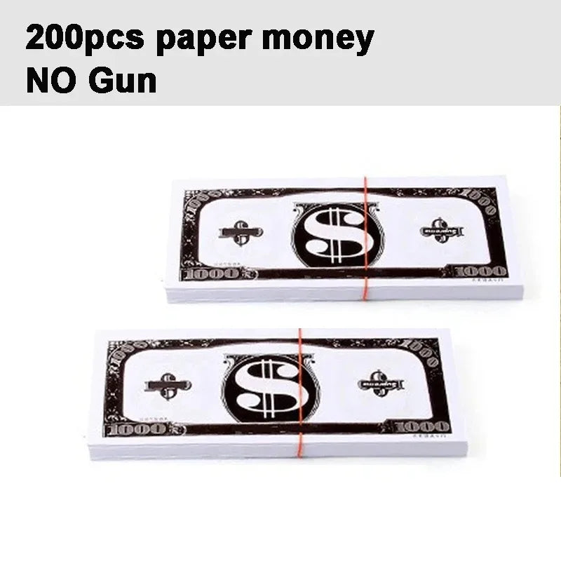 Money Shooting Gun Toy – Funny Party Game Pistol, Paper Banknote Shooter for Kids, Weddings, Birthdays & Party Fun
