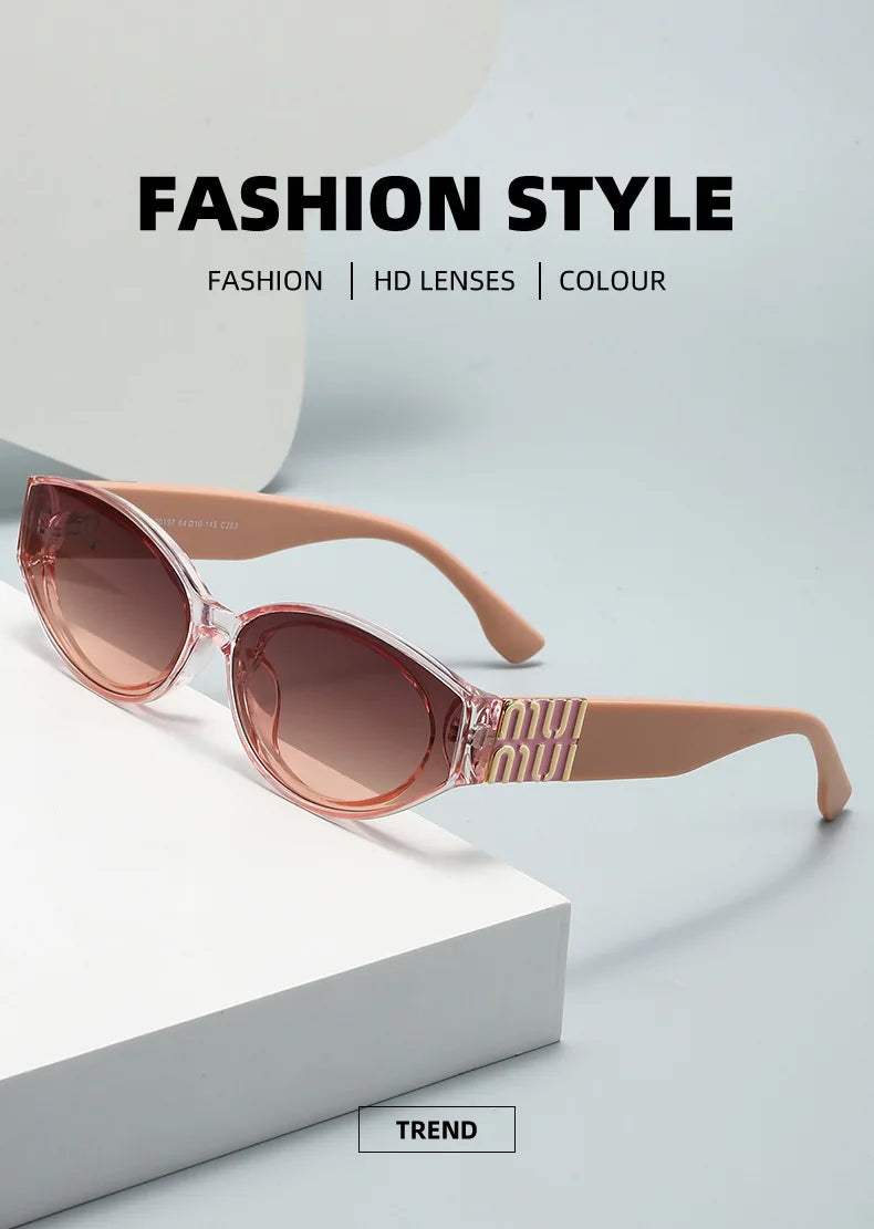 Luxury MUI MUI Designer Glasses – Stylish Cateye Eyewear for Women & Men, UV400 Protection