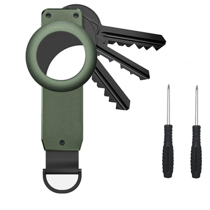 Compact Key Organizer – Minimalist Metal Key Holder for 2-6 Keys, Secure Keychain Case