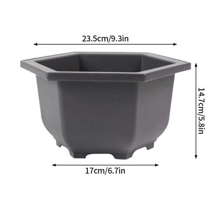 Purple Clay Succulent Plant Pots – Outdoor Garden Bonsai Planters, Rectangular & Square