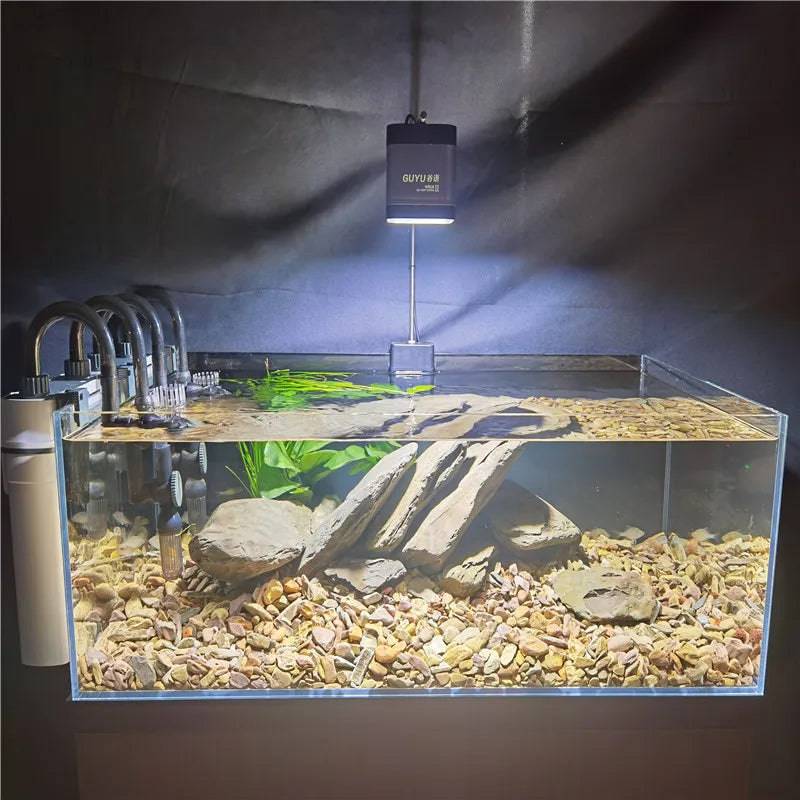 New Aquarium LED Water Grass Lamp - WRGB Full Spectrum 8500K, Explosive Algae Downlight for Fish Tanks, 25/35/65W