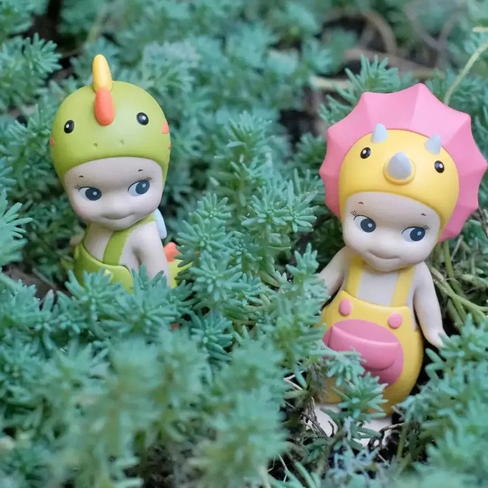 Sonny Angel Dinosaur Series – Cute Hippers Harvest Hippie Doll, Trendy Car Phone Ornament & Children's Toy Gift