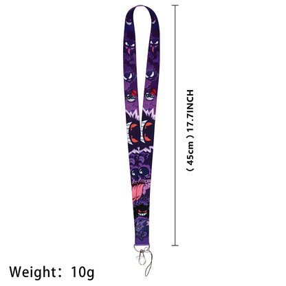 Cute Anime Lanyard – Keychain, ID Card, Passport, USB, Badge Holder & Neck Strap for Students, Cellphone Accessories