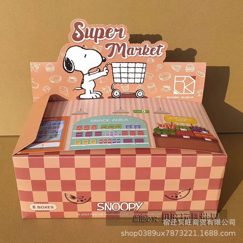 Genuine Snoopy Blind Box Puzzle — Cartoon Scene Building Block Ornaments for Children, Assembled Gift Toy
