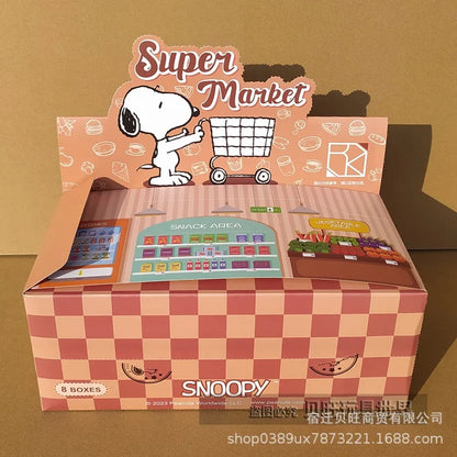 Genuine Snoopy Blind Box Puzzle — Cartoon Scene Building Block Ornaments for Children, Assembled Gift Toy