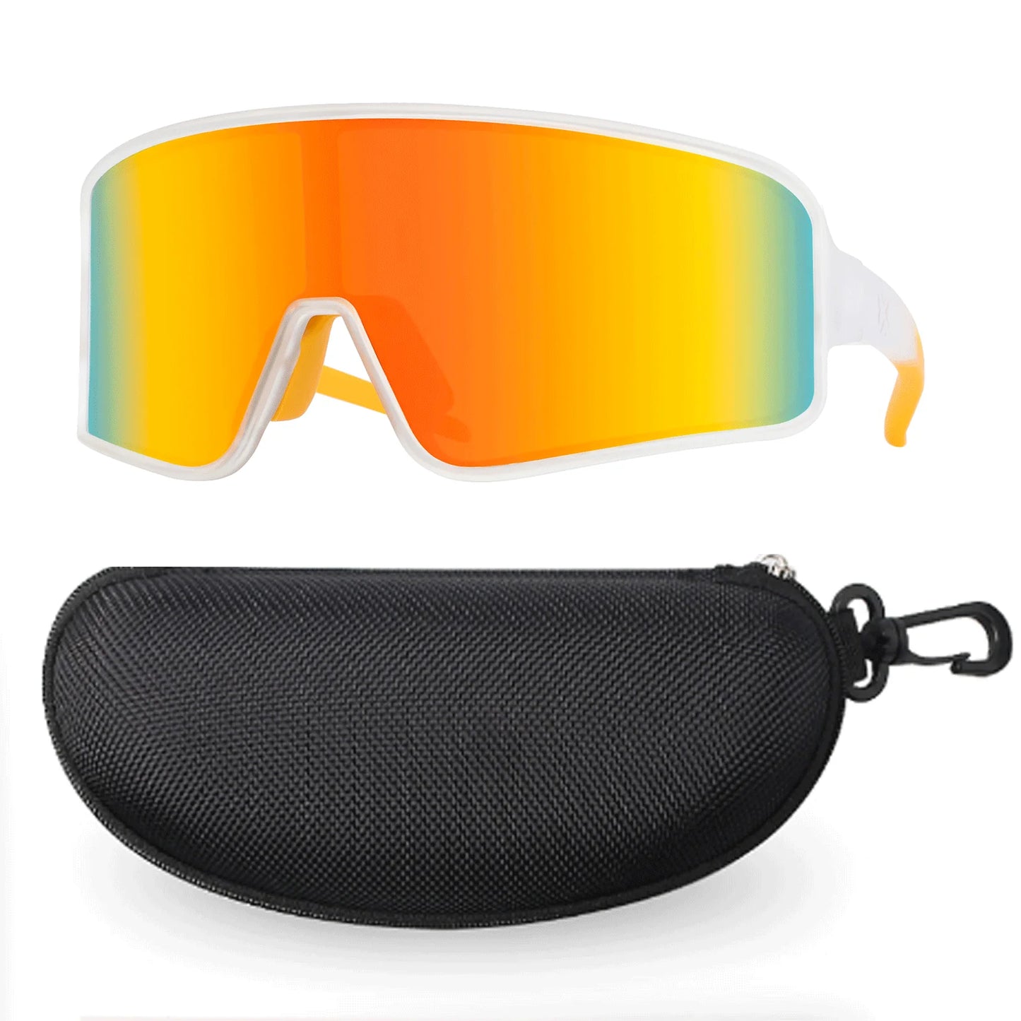 JULI Polarized Classic Sports Sunglasses - Ultralight Rimless Rectangle Frame for Men, Fishing & Driving, UV400 Protection (MJ8009)