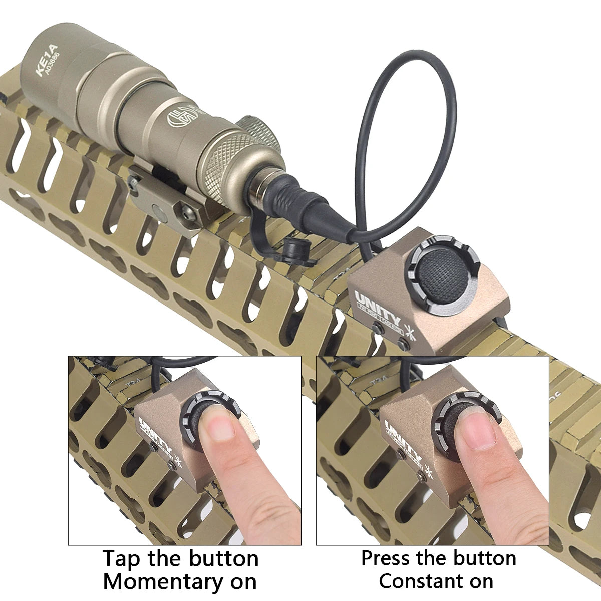 Tactical Surefire M600 M600U/M600B Airsoft Flashlight – Powerful LED Scout Light with 5 Switch Styles for 20mm Rail Rifle Gun