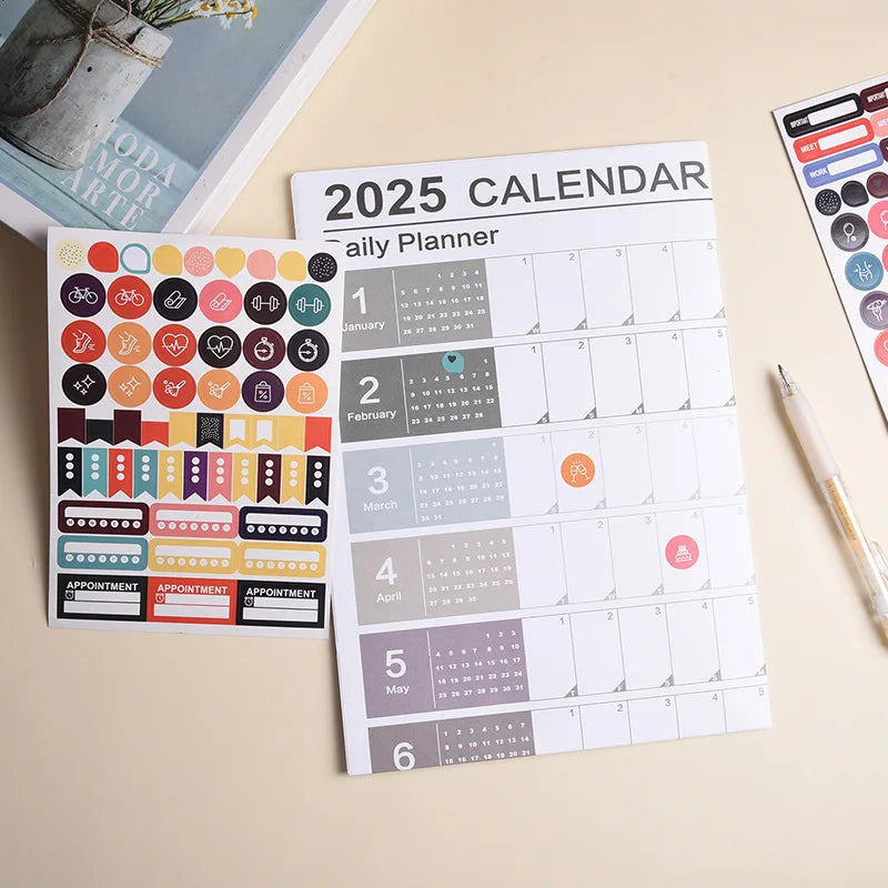 2024-2025 Kawaii Wall Calendar Planner – Large Schedule Organizer, To-Do List, Target Tracker, Office Supplies