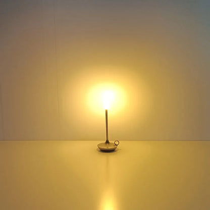Rechargeable LED Candlelight Table Lamp - Touch Control Night Light for Restaurant, Bar & Desktop Decor
