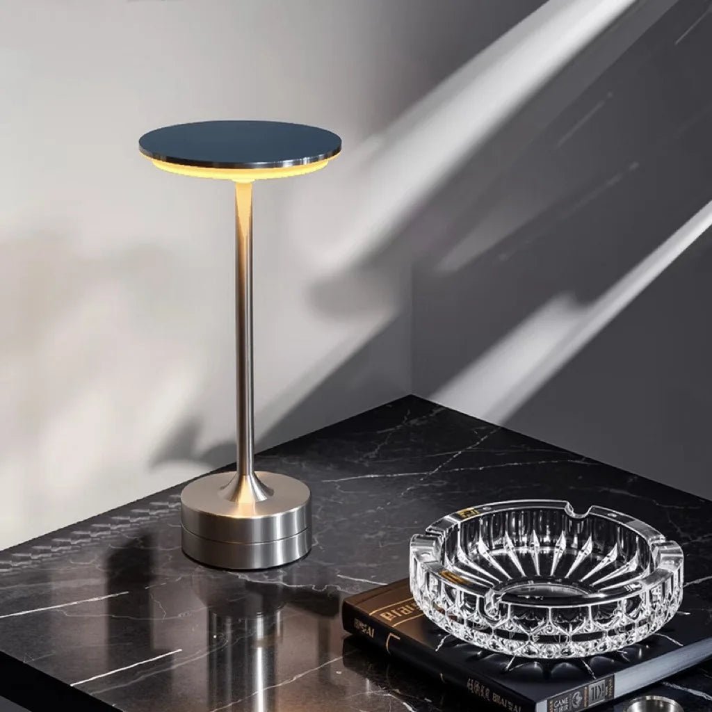 Wireless LED Table Lamp – Touch Sensor, USB Rechargeable Portable Night Light for Bedroom, Reading & Desk Decor