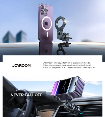 Joyroom Magnetic Car Phone Holder – Universal Strong Air Vent Mount for iPhone, Samsung, LG, Google Pixel