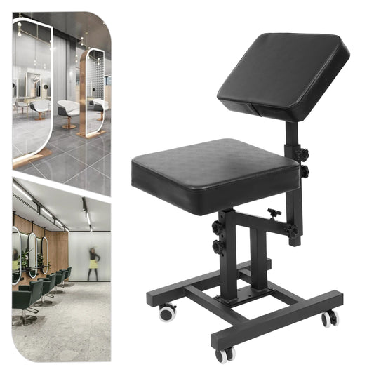 Multifunctional Tattoo Chair with Adjustable Armrest – Hair & Tattoo Artist Chair with Foot Pads