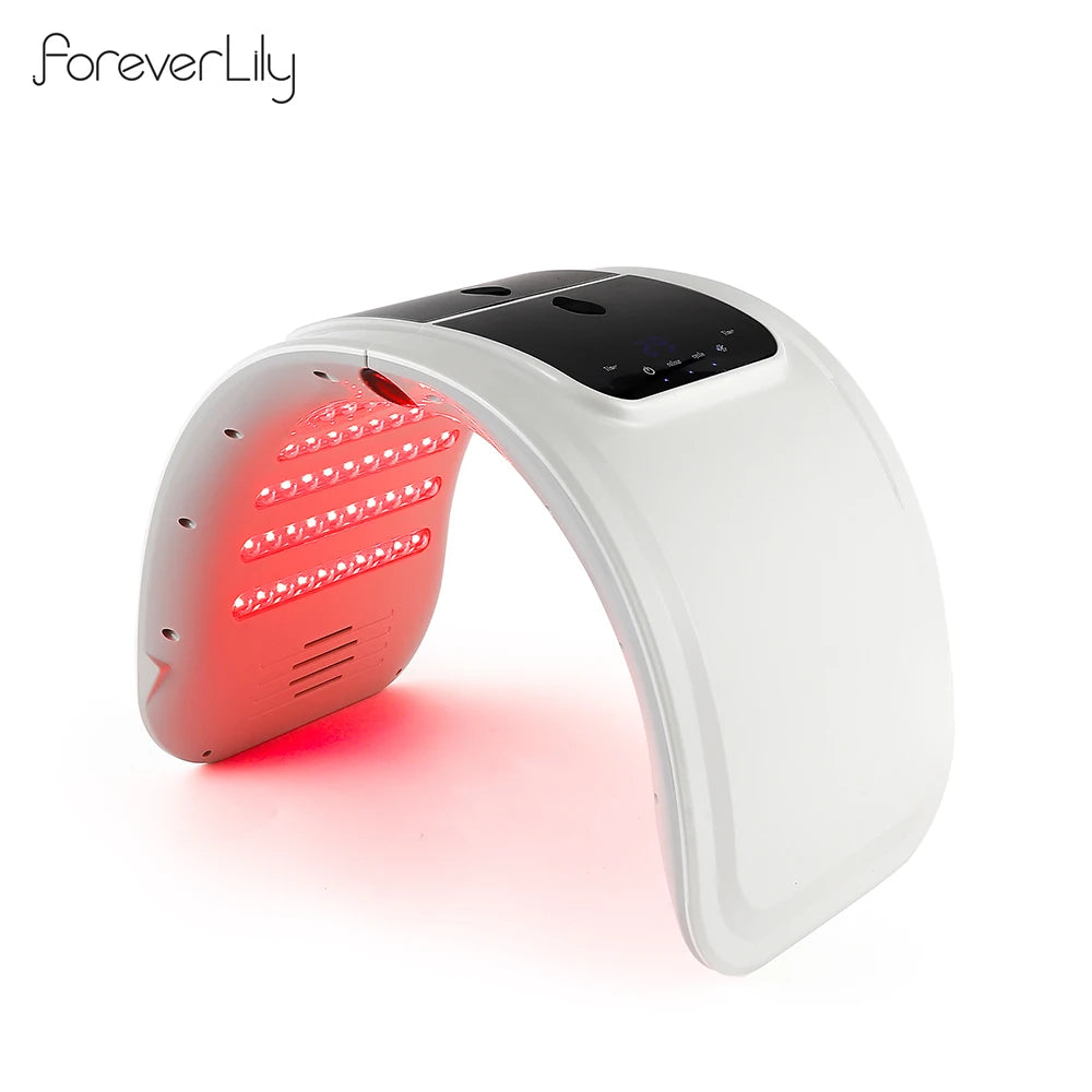 Foreverlily LED Face Mask PDT Machine – 7 Colors Light Photon Skin Rejuvenation, Facial & Body Beauty Spa with Nano Spray Mist