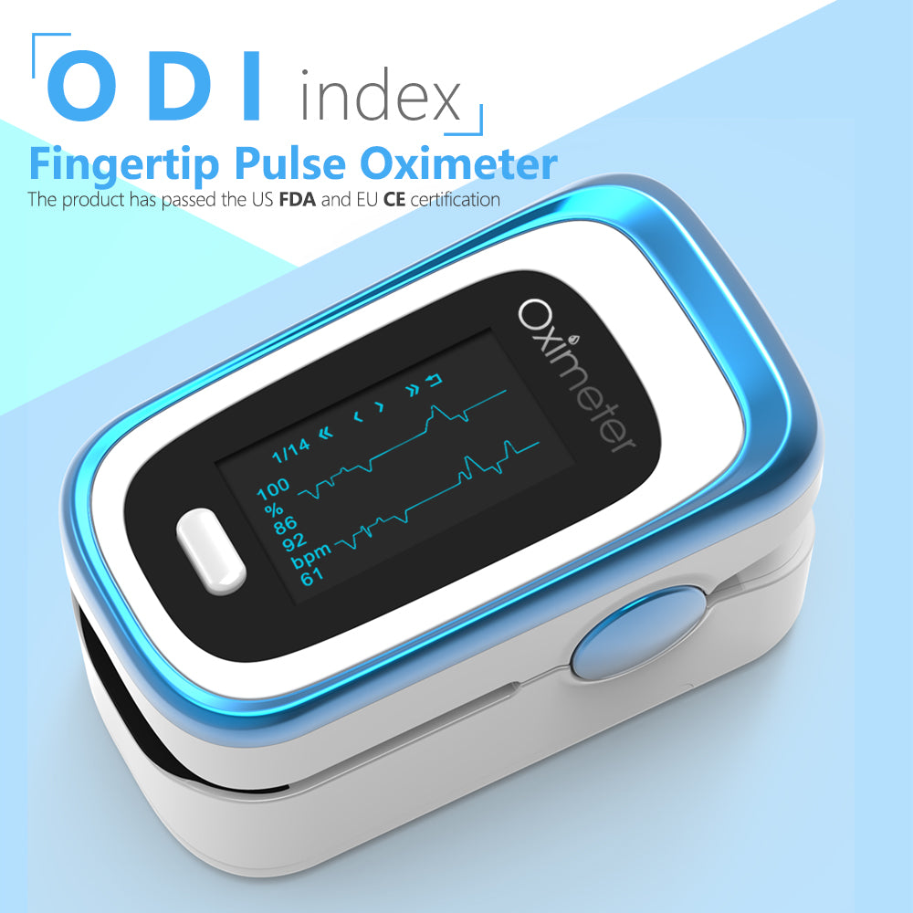 Portable Medical Finger Pulse Oximeter – OLED Display, SPO2, PR, Sleep Monitor, 8-Hour Battery Life