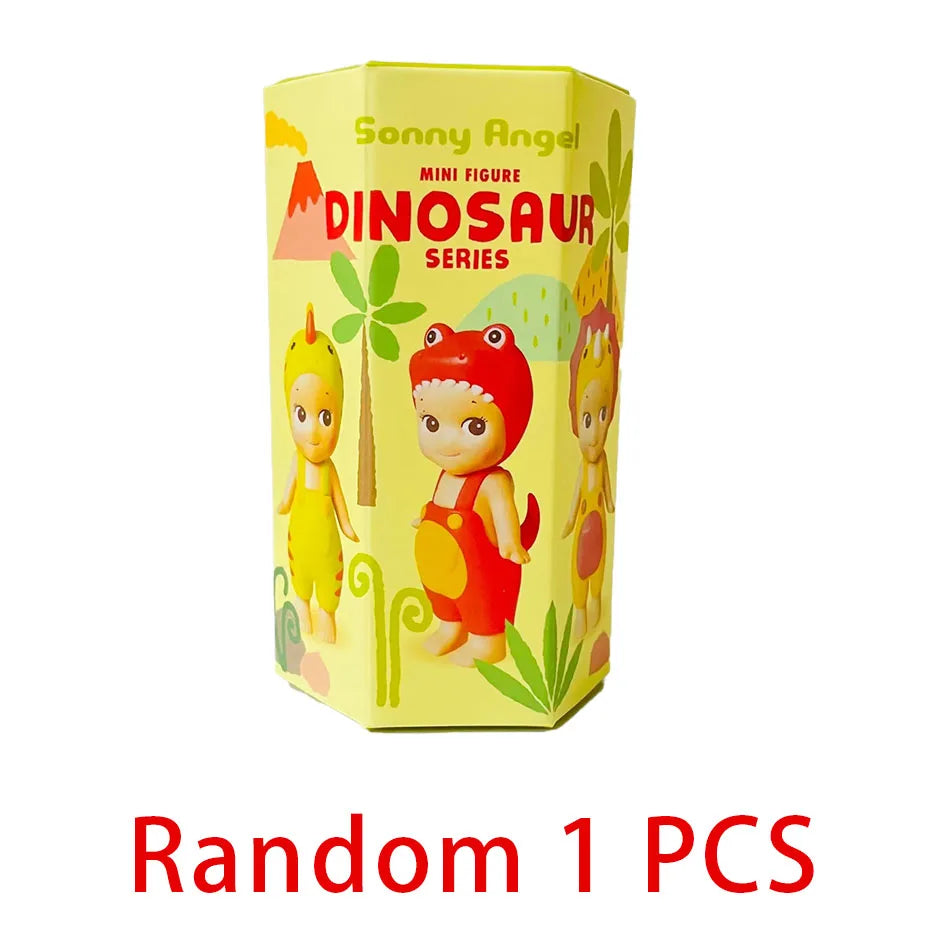 Sonny Angel Dinosaur Series – Cute Hippers Harvest Hippie Doll, Trendy Car Phone Ornament & Children's Toy Gift