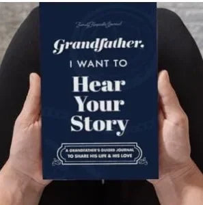 " Mom, I Want to Hear Your Story " Leather Memory Book – A Father’s Guided Journal for Sharing Life Stories