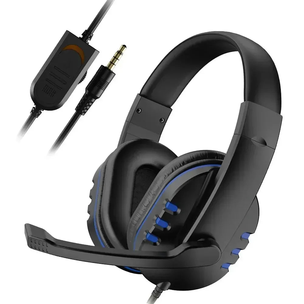 Upgraded Wired Gaming Headset with Mic – Noise-Cancelling Headphones for PC, PS4/PS5, Switch & Laptop