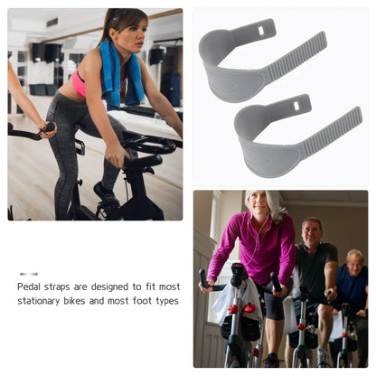 Adjustable Spinning Bike Pedal Straps – Zipper Toe Pedals, Footrest Clips for Exercise & Cycling Gym Foot Support