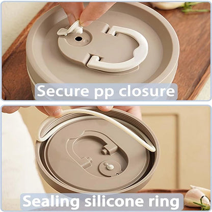 Portable Insulated Lunch Container Set – 3 Stackable Thermal Food Storage Boxes for Adults & Kids