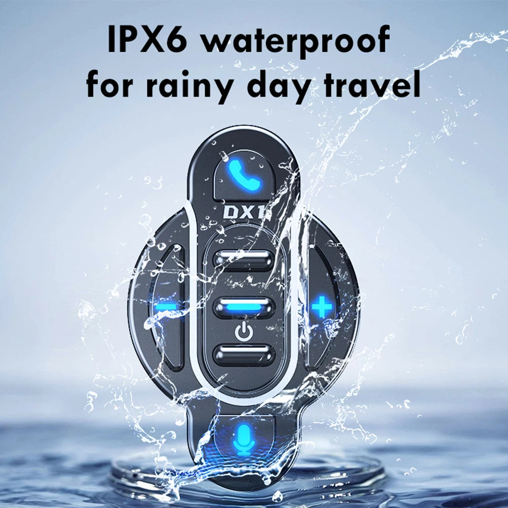 Universal Smart Bluetooth 5.4 Remote Control - Waterproof Wireless Media Controller for Motorcycle Helmet & Bike Handlebar