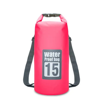 Outdoor PVC Waterproof Dry Bag – 5L/10L/15L/20L/30L Storage Sack for Canoe, Kayak, Rafting, Swimming & Travel