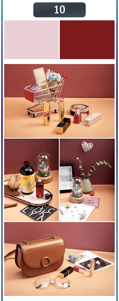 Photography Backdrops 57x87cm – Double-Sided Solid Color Photo Background for Studio, Newborn & Product Photography