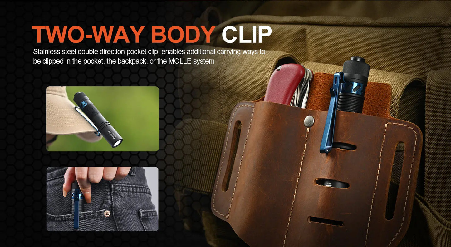 ACEBEAM Pokelit AA EDC Flashlight - 1000 Lumens, CRI90, USB-C Rechargeable, IP68 Waterproof Small Pocket LED for Everyday Carry