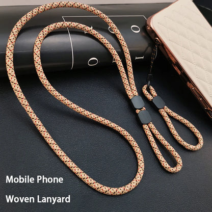 New Lanyard Cell Phone Wrist Hand Strap - Cord to Hang Mobile Rope - Smartphone Shoulder Phone Chain Key Strap for iPhone