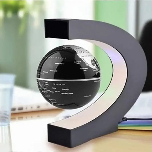 Floating Globe LED World Map: Magnetic Levitation Antigravity Lamp | Novelty Ball Light for Home Decor, Birthday Gifts