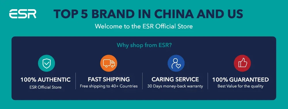 ESR AirPods Pro 2 Case with Lanyard – MagSafe Compatible Cover for AirPods Pro (2023/2022/2019) with USB-C/Lightning Cable