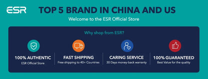 ESR AirPods Pro 2 Case with Lanyard – MagSafe Compatible Cover for AirPods Pro (2023/2022/2019) with USB-C/Lightning Cable