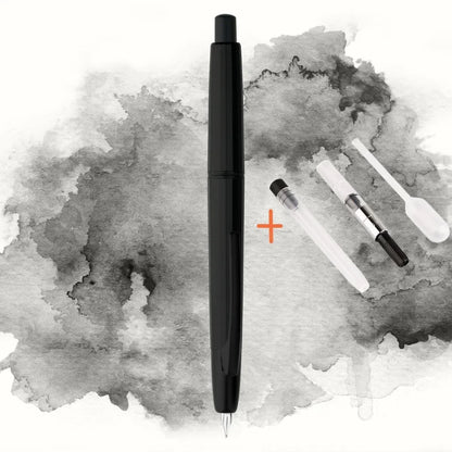 MAJOHN A2 Press Fountain Pen - Retractable EF Nib 0.4mm Resin Ink Pen with Converter, Lighter than A1, Perfect for Writing and Christmas Gift