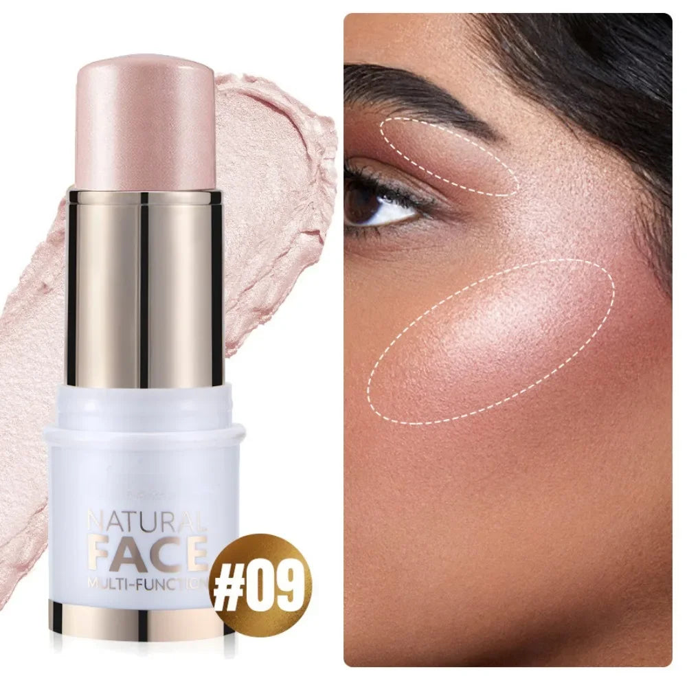 Highlighter Stick – Brightening Skin Tone, Contouring, Natural Stereo Concealer & Multi-Purpose Blush Stick