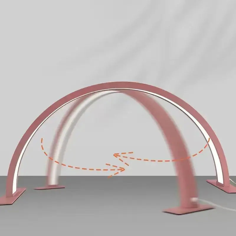 9New Moon Nail Work Lamp – Three-Color USB Beauty Desk Lamp for Nail Art & Eyelash, Black/White/Pink