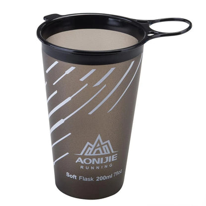 AONIJIE Soft Flask Water Bottle — 250ml/500ml Folding, Collapsible, TPU BPA-Free for Running Hydration Packs, Waist Bags & Vests (SD09/SD10)